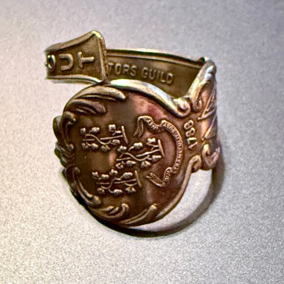 Connecticut Heritage Collectors Vintage Spoon Silver Ring - Picture 4 of 7